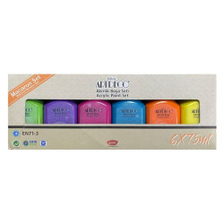 ARTDECO AKRİLİK BOYA 6*75 ML SET MAKARON RENKLER